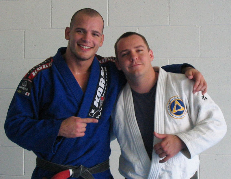 Ty with Xande Rebeiro (7 time World Champion)